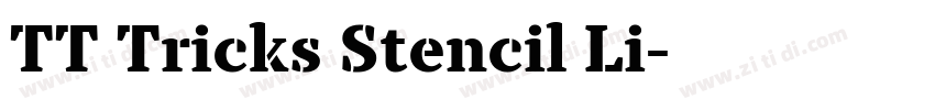 TT Tricks Stencil Li字体转换